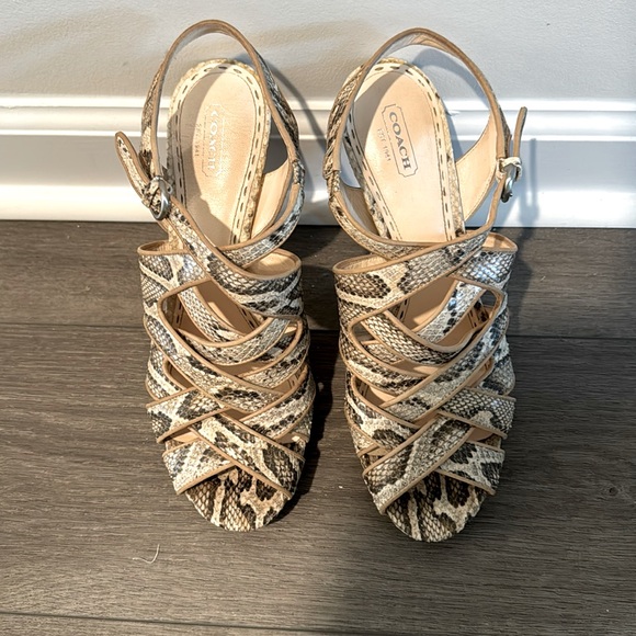 Coach Heel Sandals - Picture 1 of 7